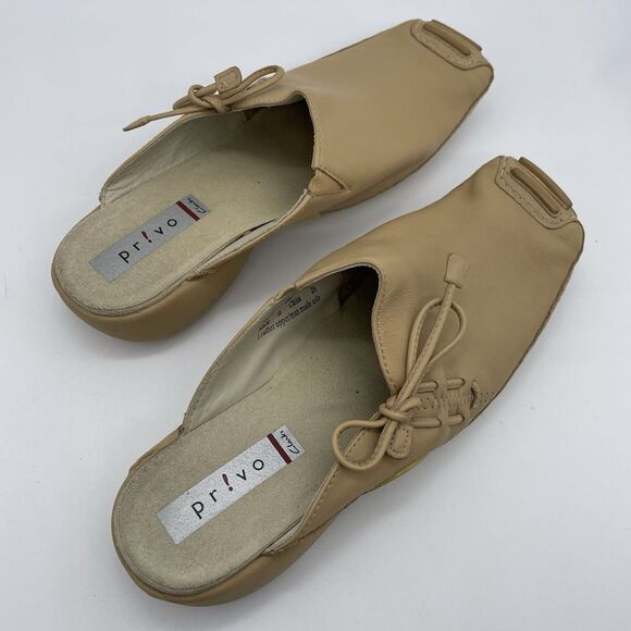 Clark's Privo Slip On Comfort Shoe's Women's 8M Tan Leather Lagenlook Bohochic - Picture 14 of 16